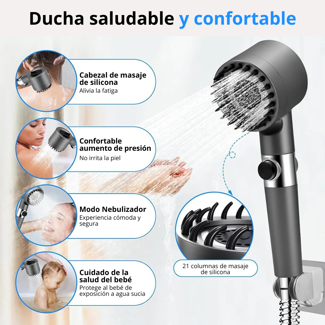 Cabezal Ducha Masajeadora Spa