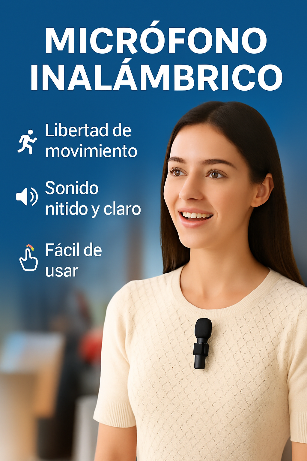 Micrófono de Solapa Inalámbrico para Android – Sonido Pro