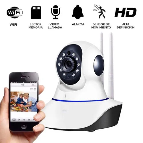Cámara 360° WiFi – Seguridad total en tu hogar