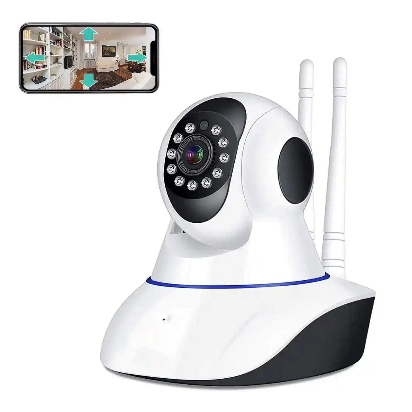 Cámara 360° WiFi – Seguridad total en tu hogar