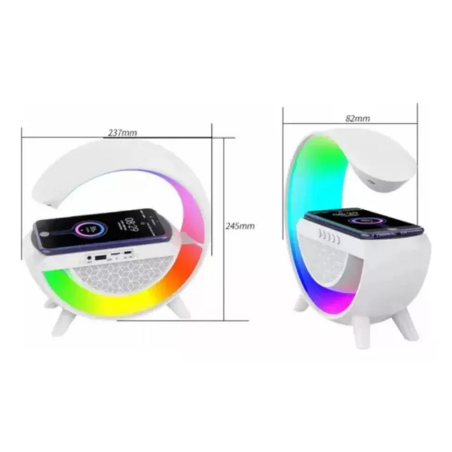 Lámpara RGB 3 en 1 – Luz ambiente + Parlante + Cargador