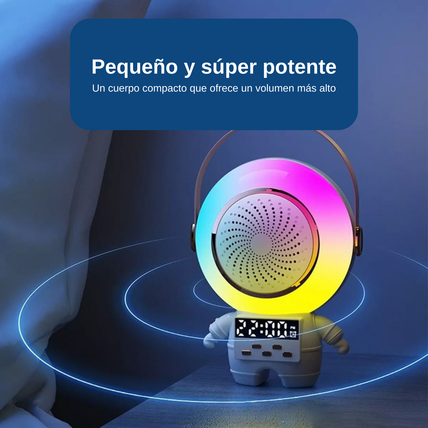Karaoke Astronauta con 2 micrófonos